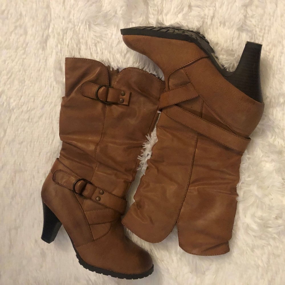 Tan boots